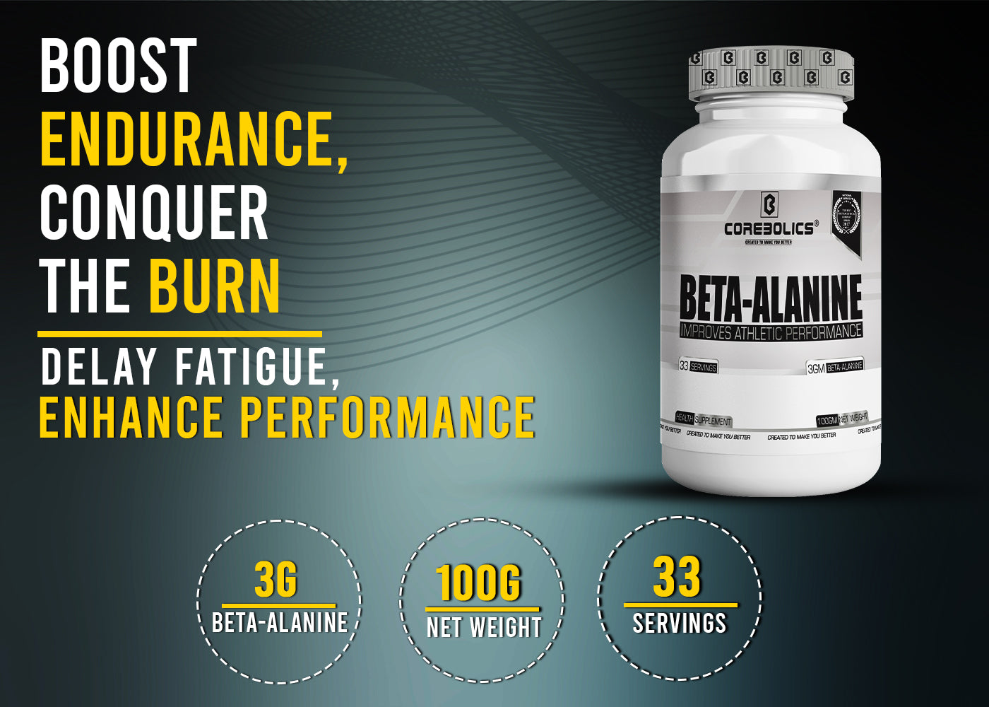 Corebolics Beta-Alanine (Improve Athletic Performance)