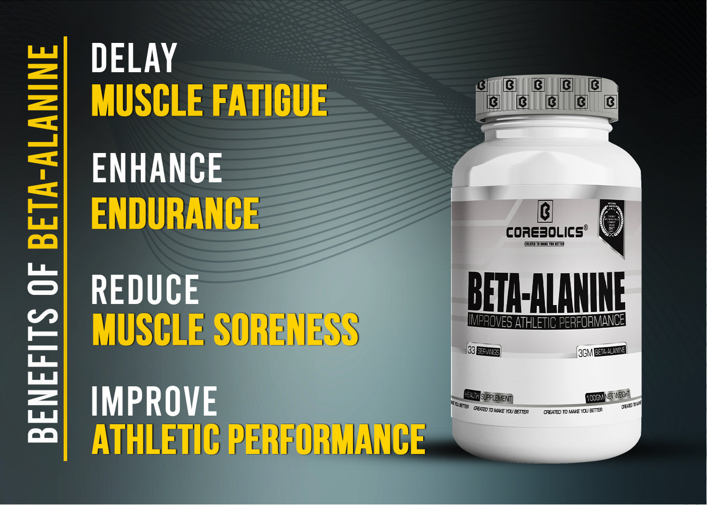 Corebolics Beta-Alanine (Improve Athletic Performance)