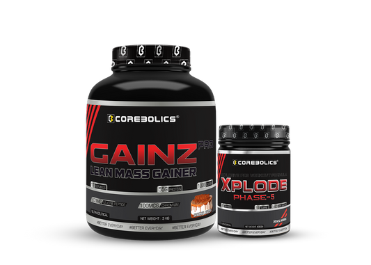 Corebolics gainz lean mass gainer 3kg with xplode phase-5
