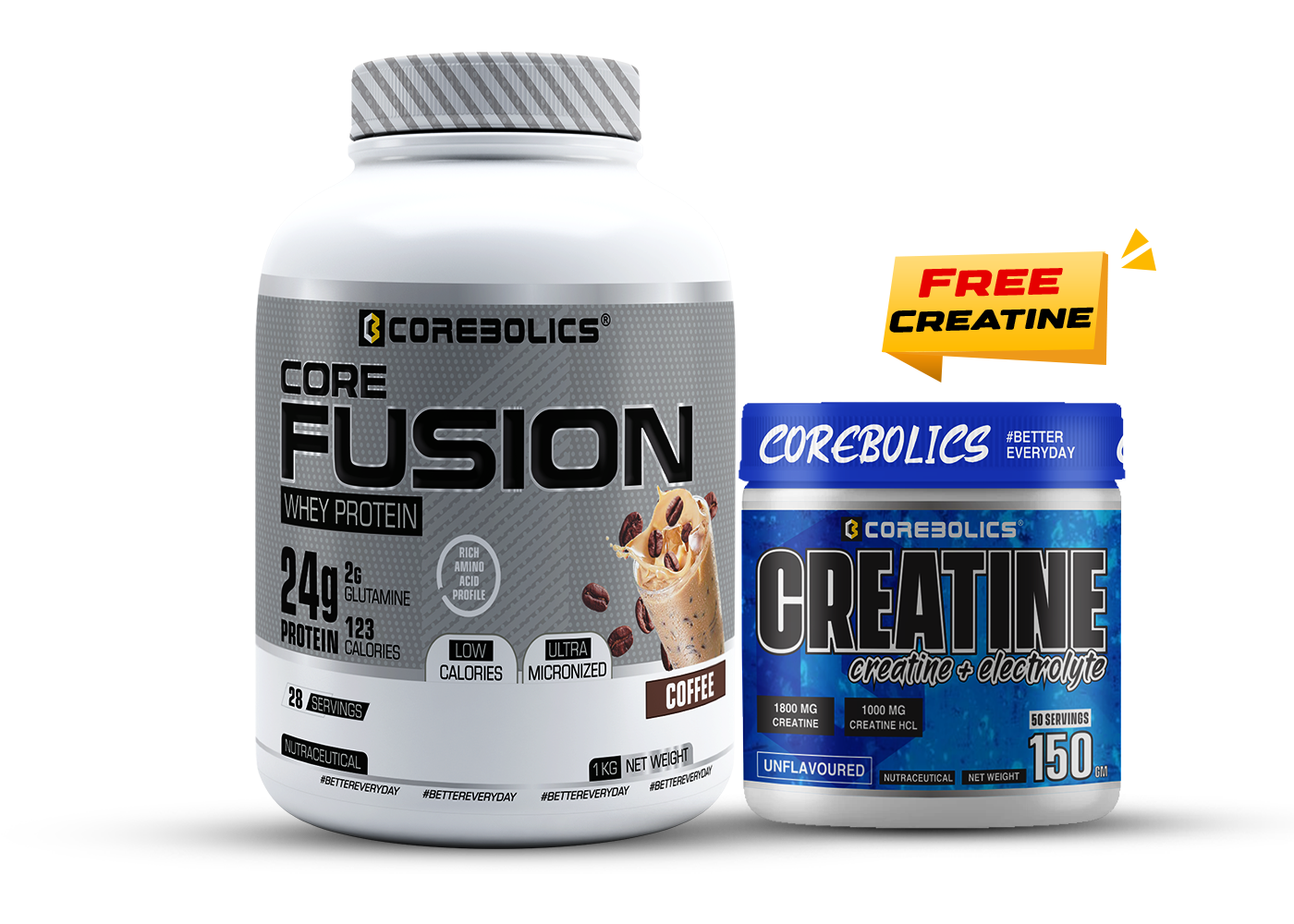 Corebolics Core Fusion Whey Protein (1 kg, 28 Servings )