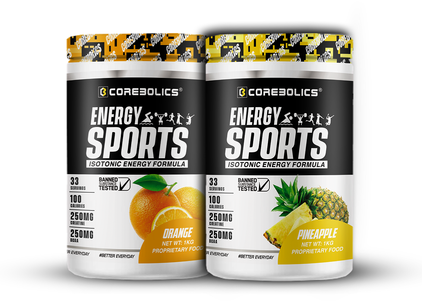 Corebolics energy sports 1kg pineapple flavor