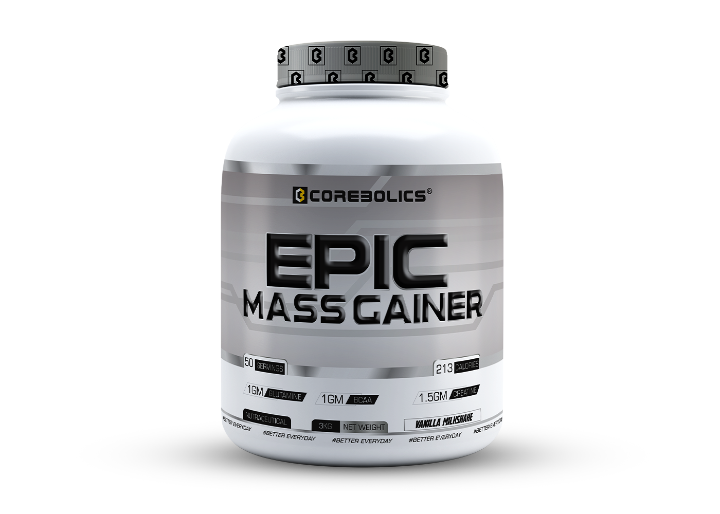 Corebolics epic mass gainer 3kg vanilla milkshake