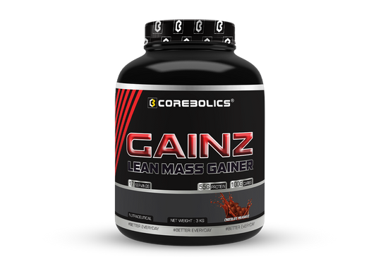 Corebolics Gainz - Lean Mass Gainer ( 3 kg, 17 Servings )