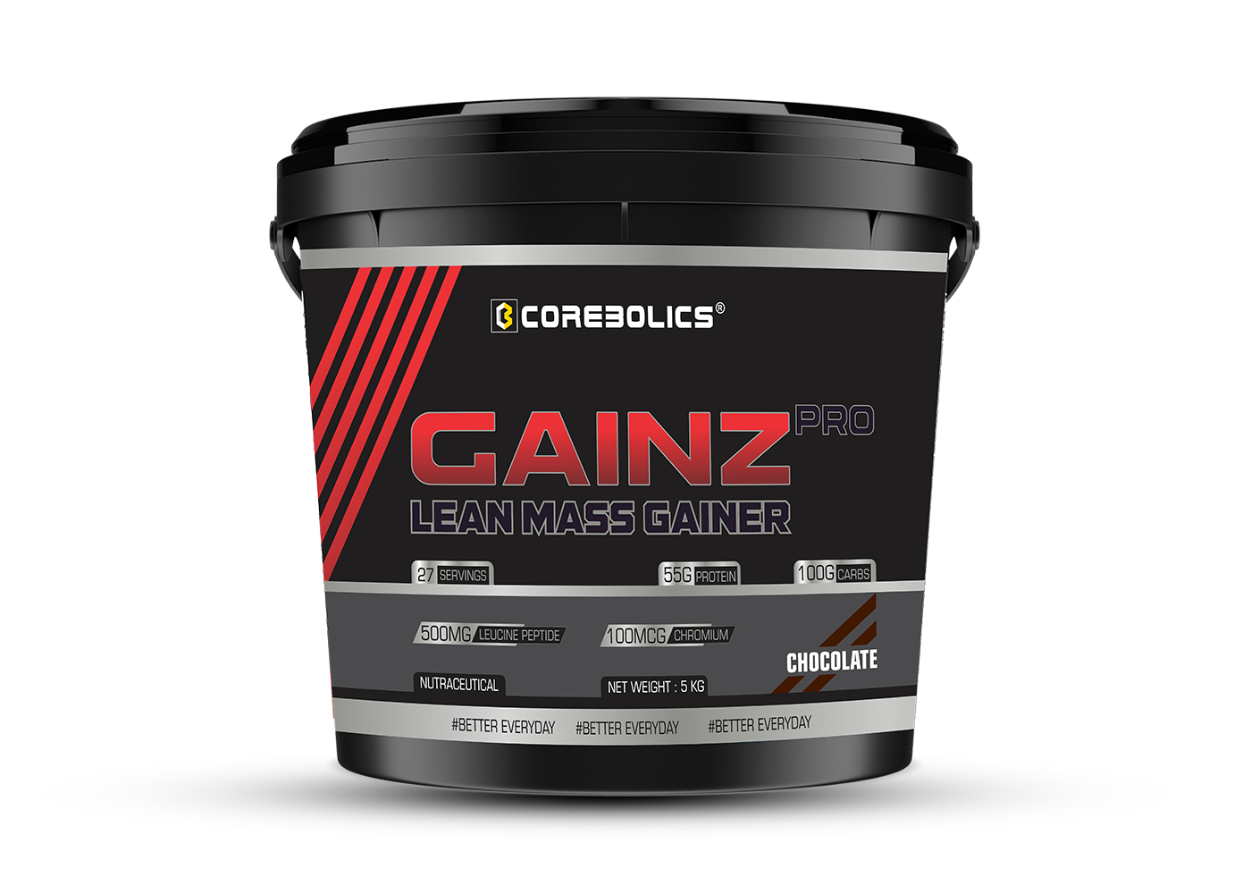 Corebolics Gainz Pro - Lean Mass Gainer ( 5 kg, 27 Servings )