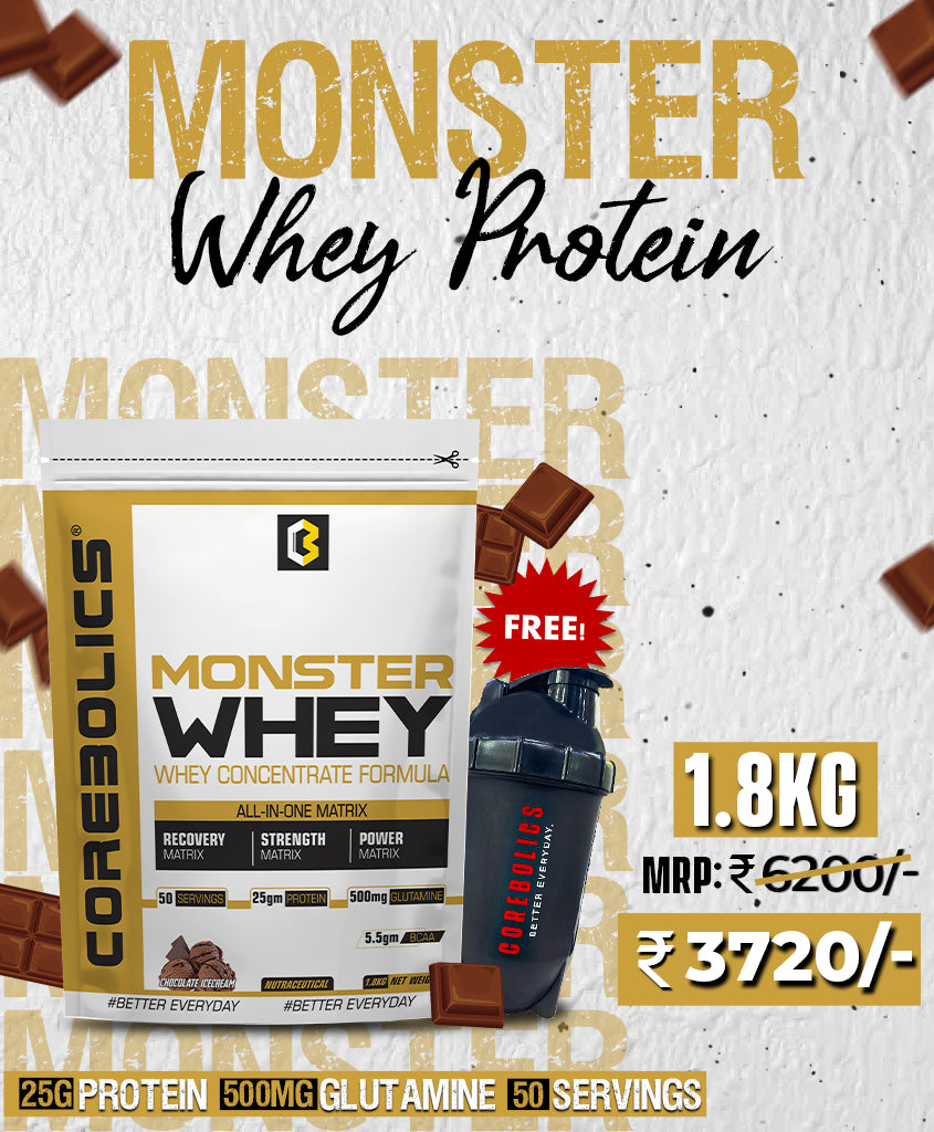 Corebolics Monster Whey Whey Concentrate Formula 1.8 kg (50 servin