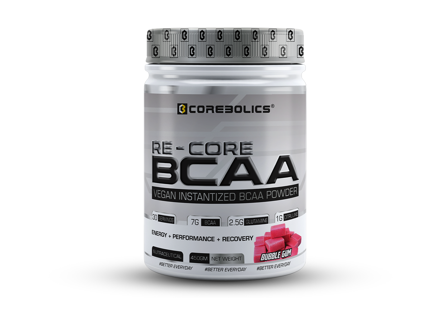 Corebolics Re-Core BCAA(450 gm, 30 Servings)