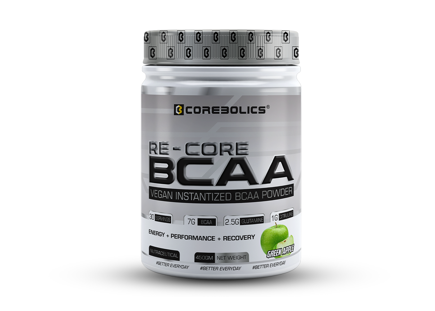 Corebolics Re-Core BCAA(450 gm, 30 Servings)