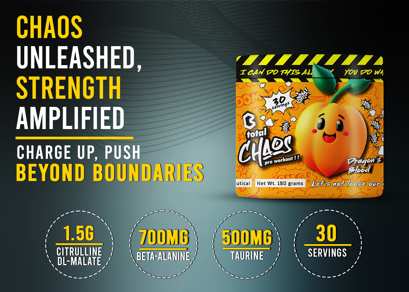 Corebolics Total Chaos Pre-Workout (30 Servings)