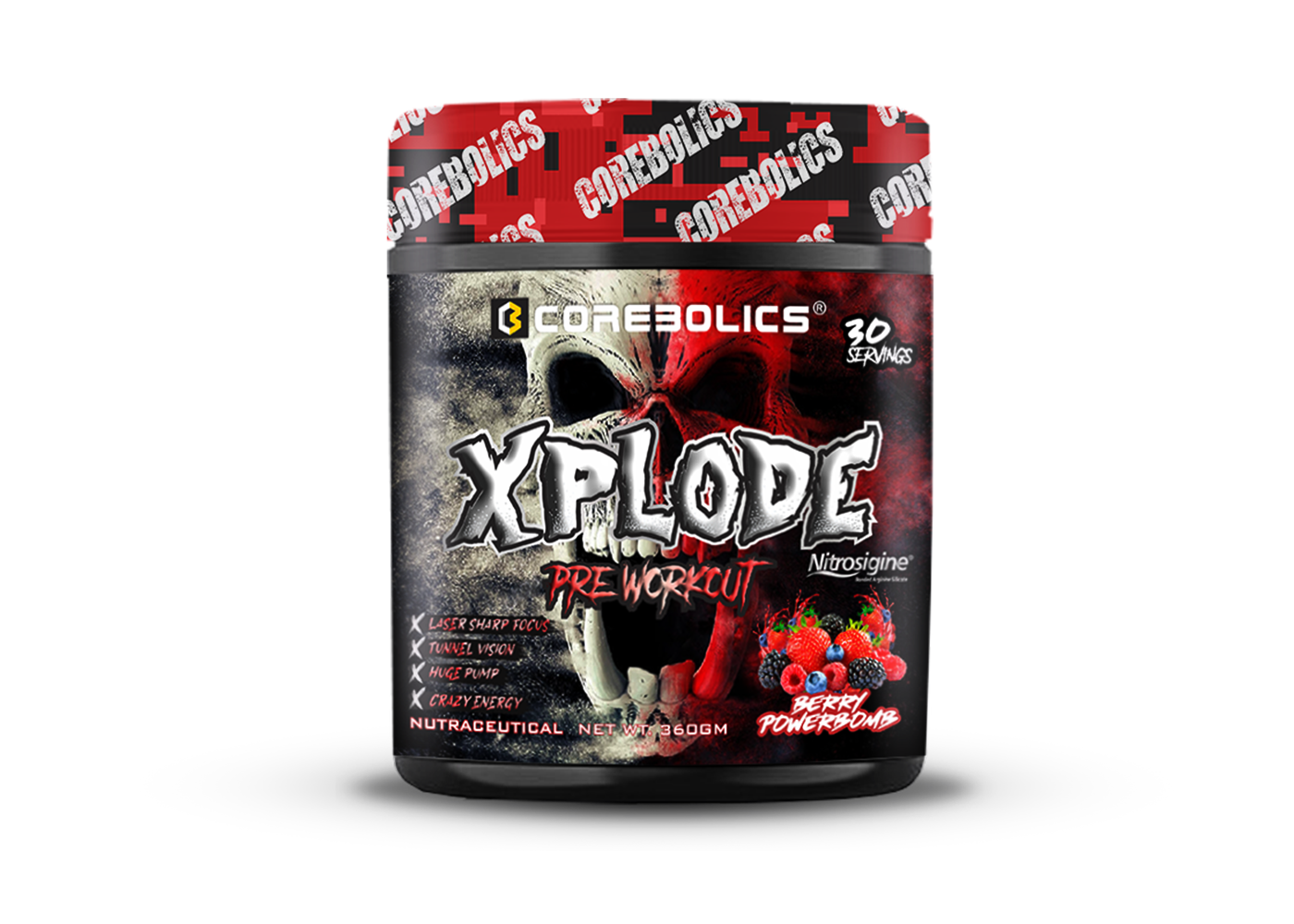 COREBOLICS XPLODE (BLACK SERIES) PRE WORKOUT (360 GM, 30 SERVINGS)