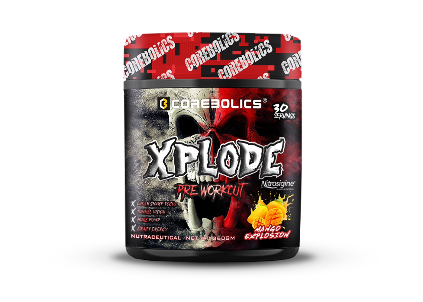 COREBOLICS XPLODE (BLACK SERIES) PRE WORKOUT (360 GM, 30 SERVINGS)