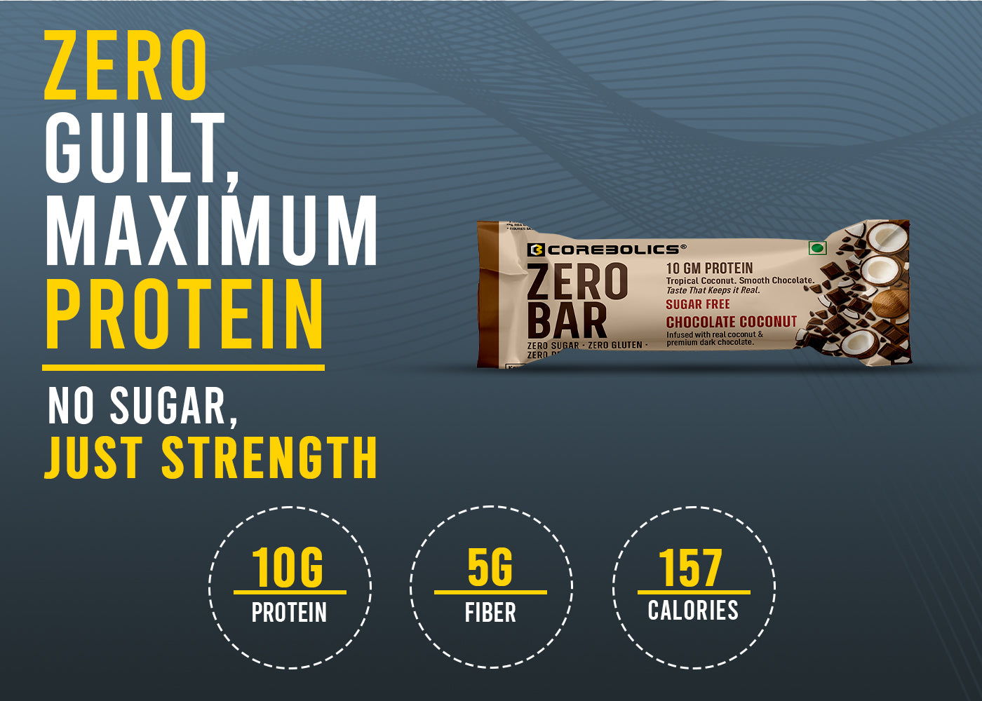 Corebolics Zero Bar ( 10 gm Protein, 6 Bars )