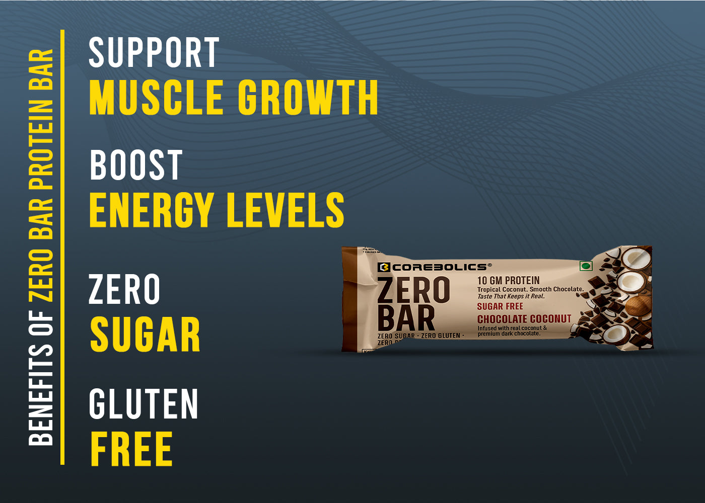 Corebolics Zero Bar ( 10 gm Protein, 6 Bars )