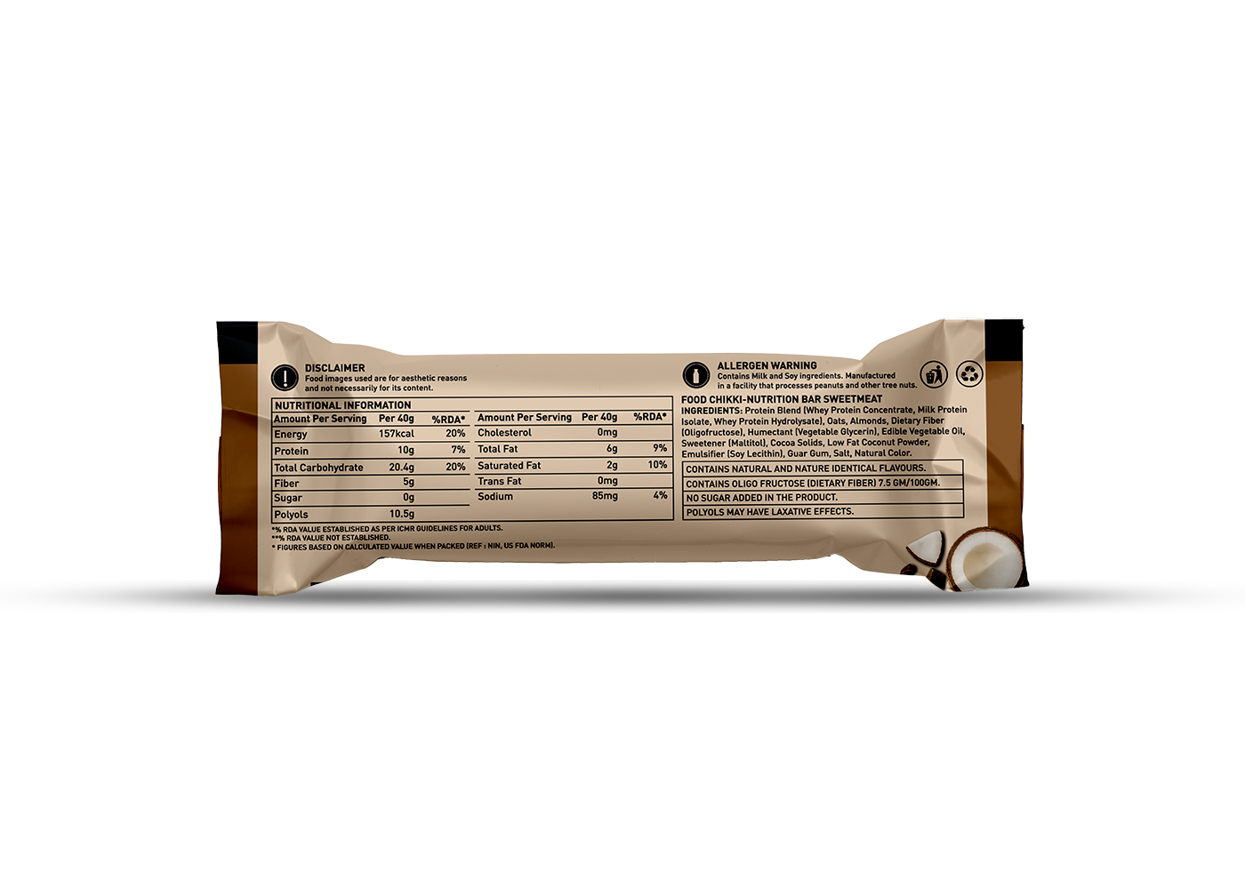 Corebolics zero bar chocolate flavor