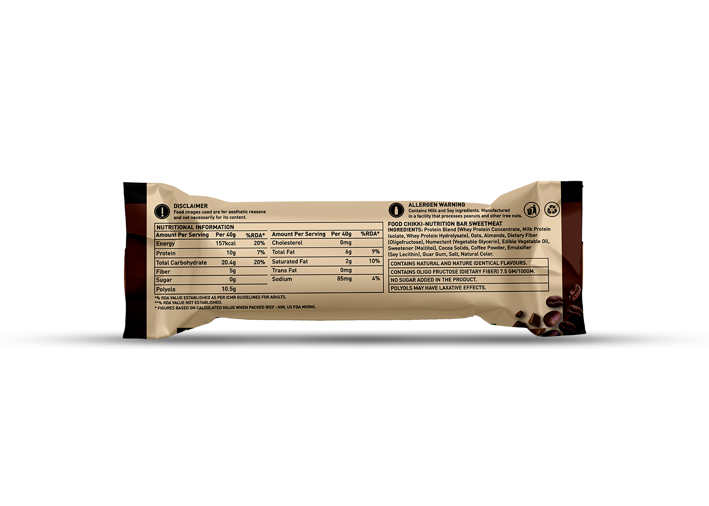 Corebolics zero bar chocolate flavor