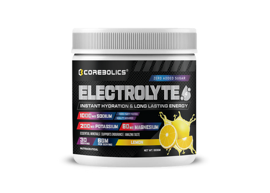 Corebolics electrolyte 180gm lemon flavor