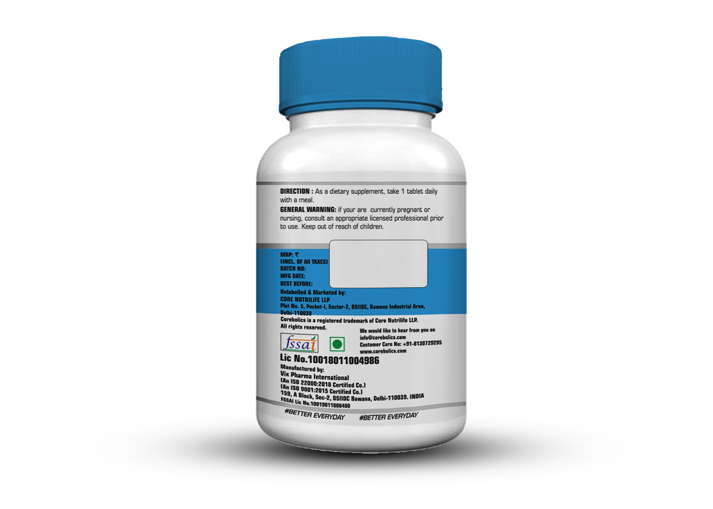 Corebolics K2+D3 (Bone And Cardiovascular Support)