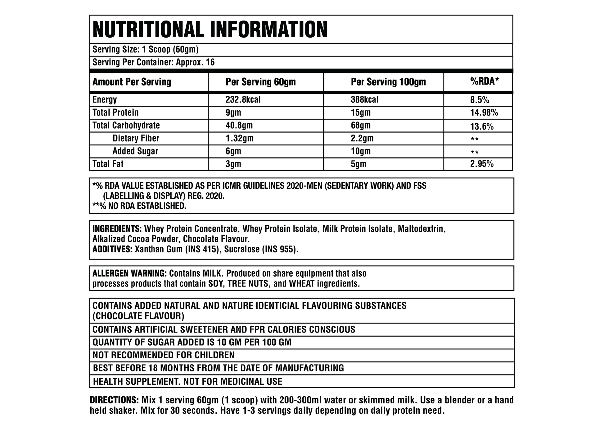 Corebolics gainer 1kg