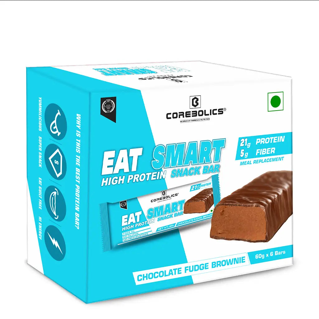 Corebolics  Eat Smart High-Protein Snack Bars (21 gm Protein, 6 Bars)