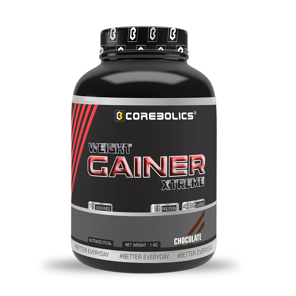 Corebolics Weight Gainer Xtreme(Chocolate, 1 kg, 16 Servings)