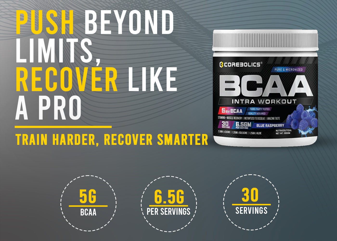 COREBOLICS BCAA ( 195 GM, 30 SERVINGS )