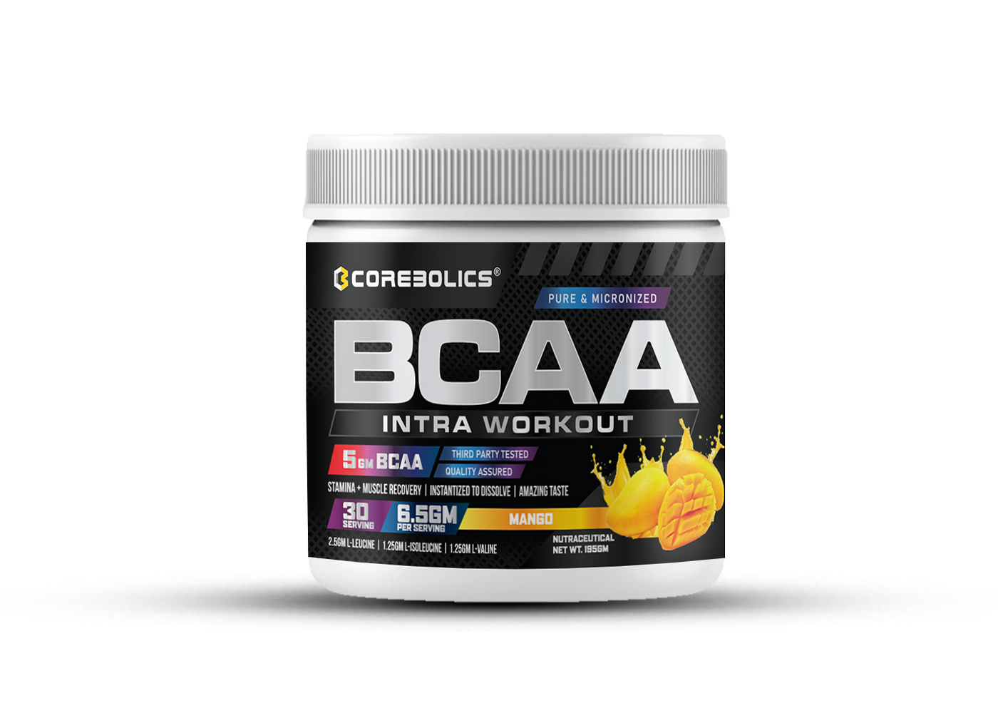 Corebolics Complete Muscle Stack | (4-in-1 Combo) + FREE T-Shirt