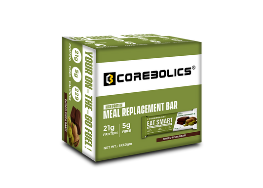 Corebolics  Eat Smart High-Protein Snack Bars (21 gm Protein, 6 Bars)