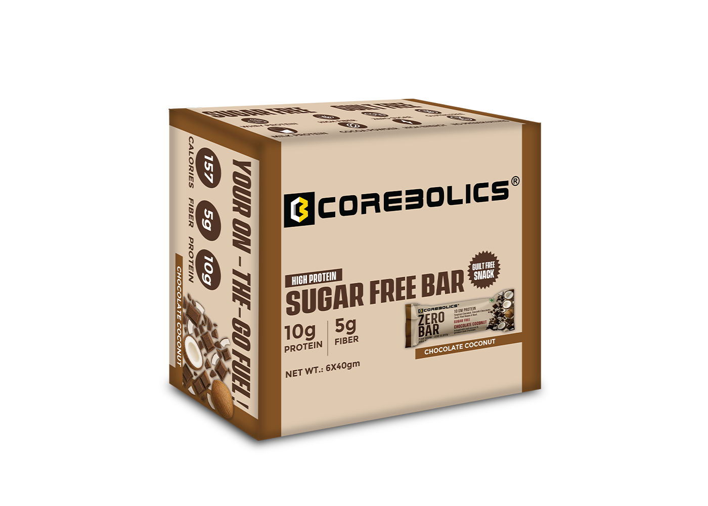 Corebolics box chocolate coconut