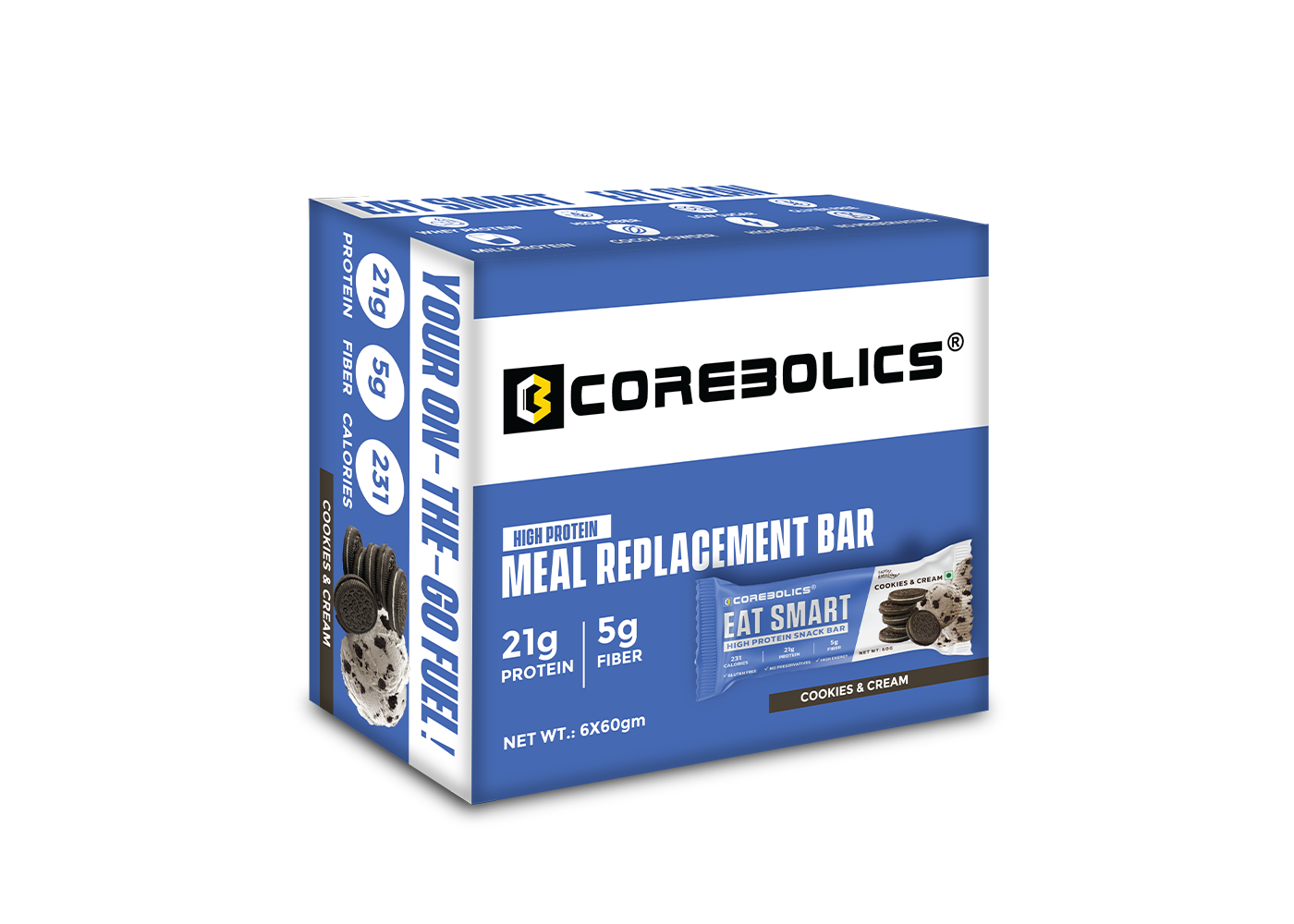 Corebolics cookies cream box