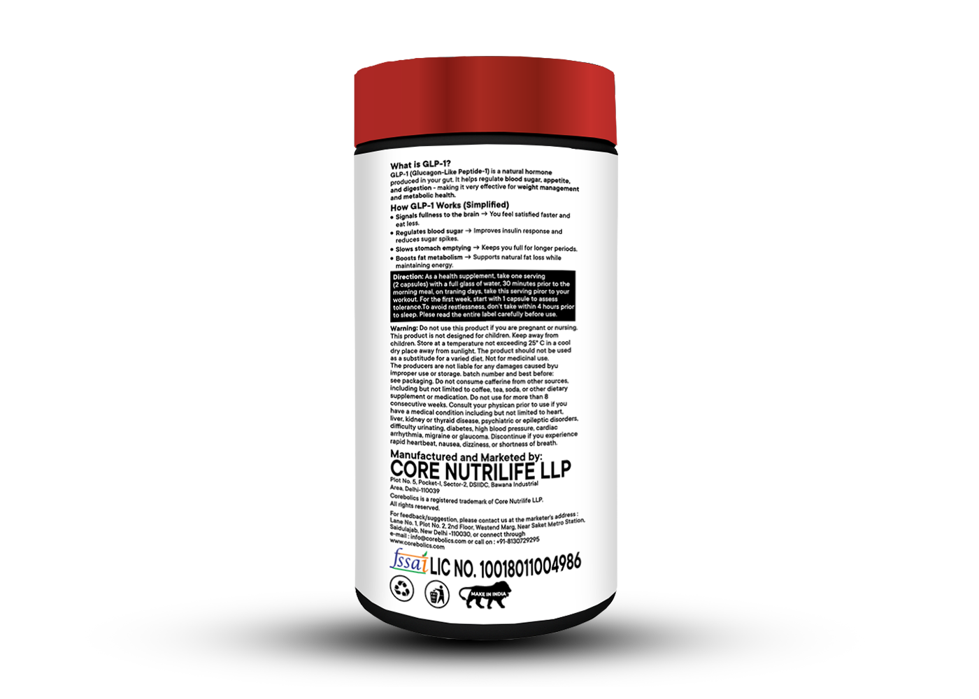 Corebolics Burn (GLP-1 Weight Loss Supplement)