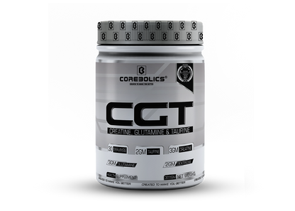 Corebolics CGT (Creatine, Glutamine & Taurine),(Unflavored, 300 gm, 30 Servings)