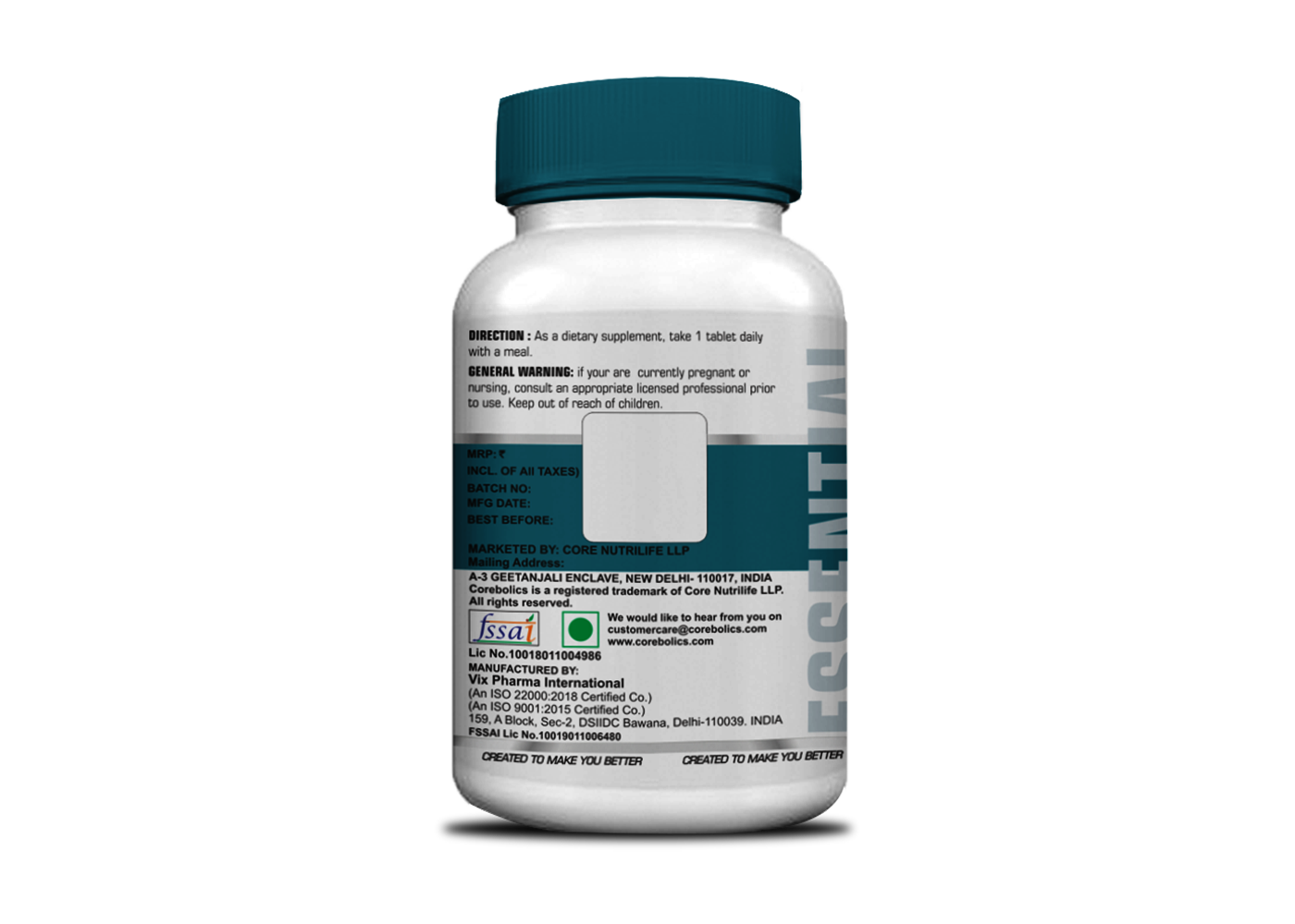 Corebolics Calcium (Bone Health Support)
