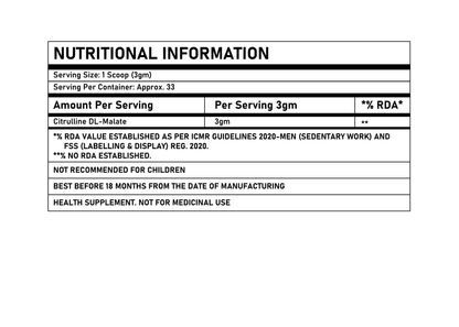 Corebolics L-Citrulline Dl-Malate