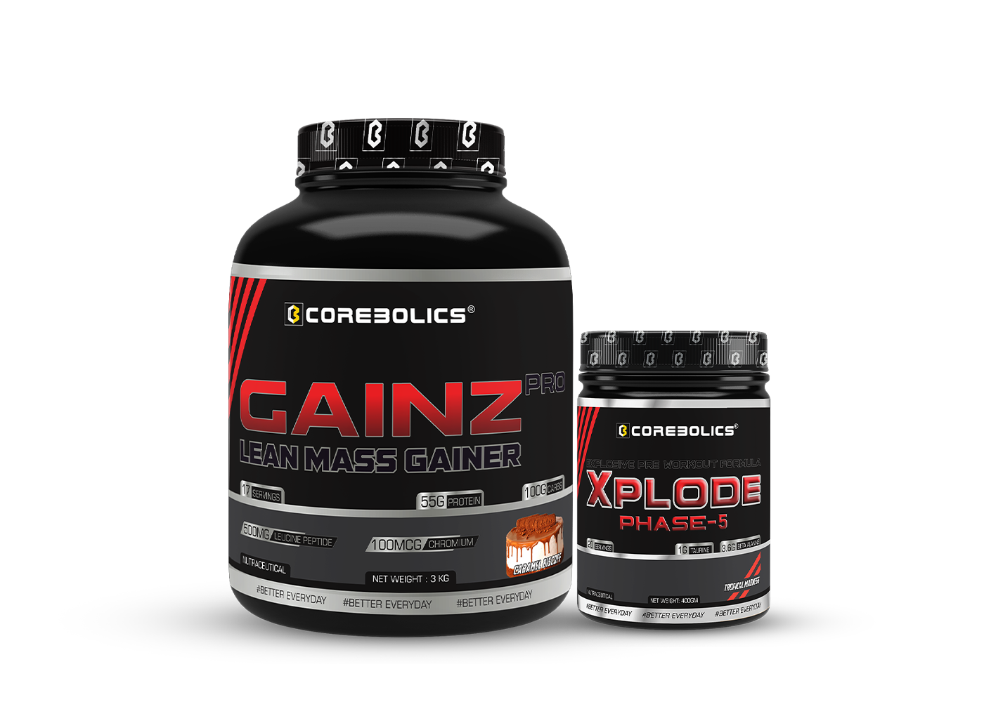 COMBO OFFER (GAINZ PRO LEAN MASS GAINER + XPLODE PHASE-5)