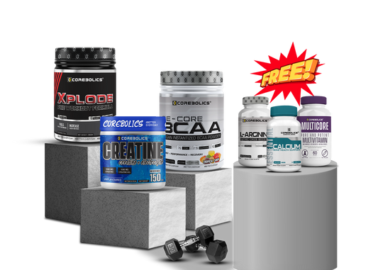 Corebolics Muscle Building Supplements: Combo Deal + Free Products