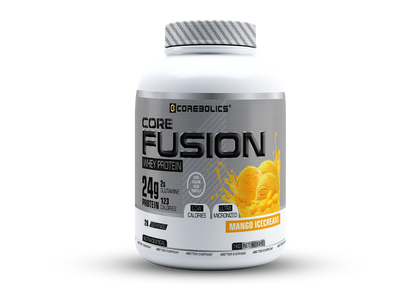 Corebolics Core Fusion Whey Protein  (1 kg, 28 Servings ) + 150g Creatine Free