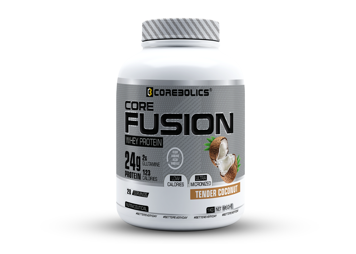 Corebolics Core Fusion Whey Protein  (1 kg, 28 Servings )