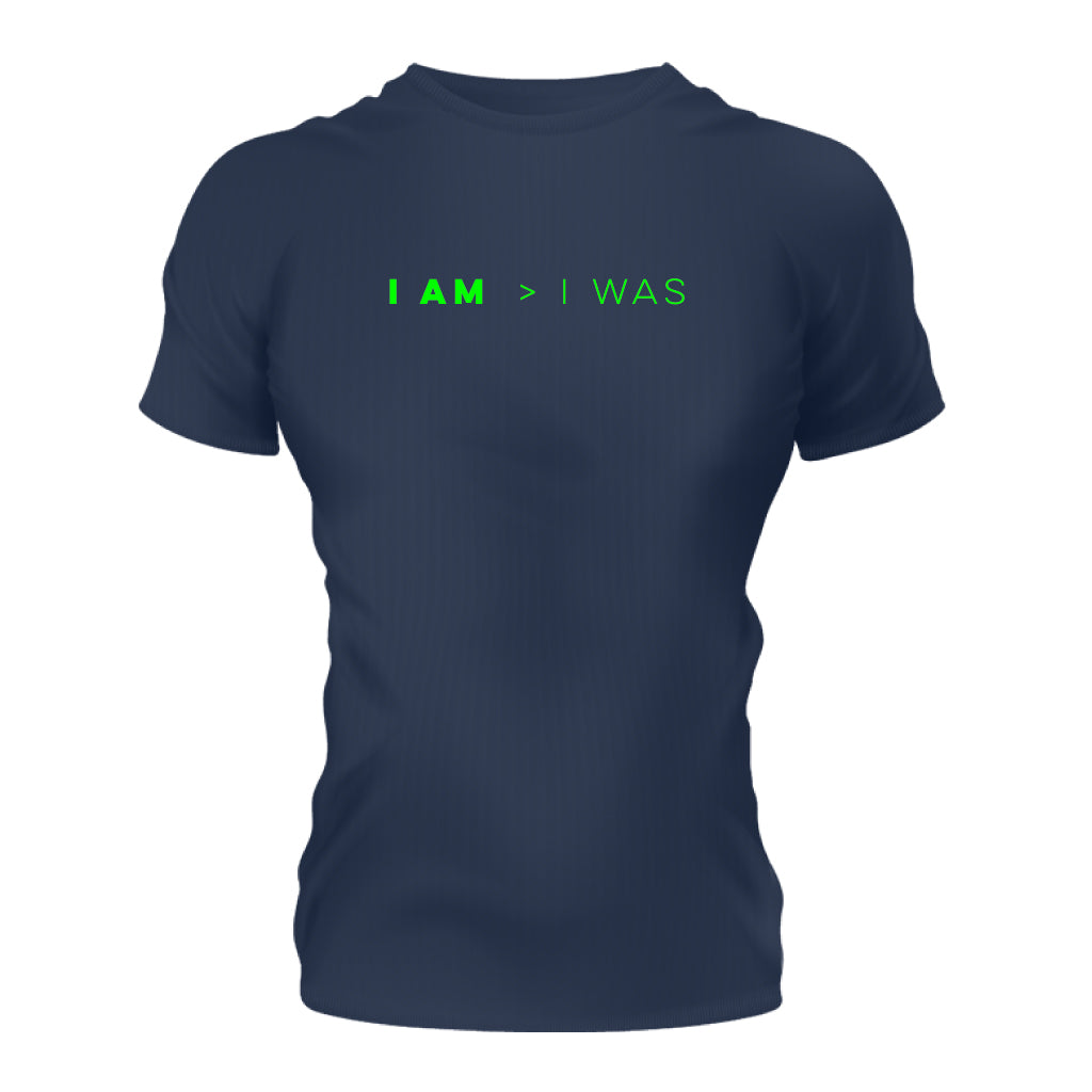 Corebolics  Gym T-Shirt - Navy Blue (Neon Green)