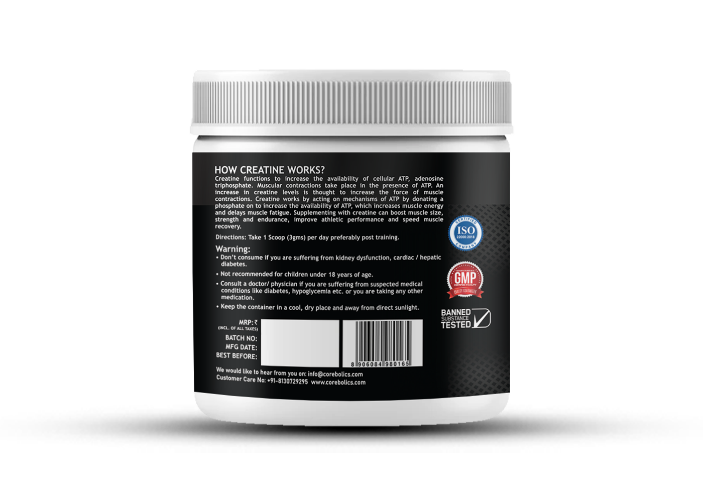 Corebolics Complete Muscle Stack | (4-in-1 Combo) + FREE T-Shirt
