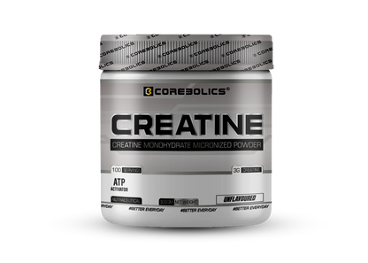 Corebolics Creatine Monohydrate Micronized Powder(Unflavored, 300 gm, 100 Servings)