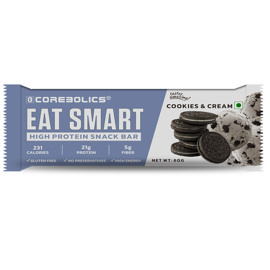 Corebolics  Eat Smart High-Protein Snack Bar (21 gm Protein, 6 Bars)