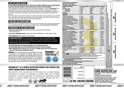 Corebolics Epic Mass Gainer