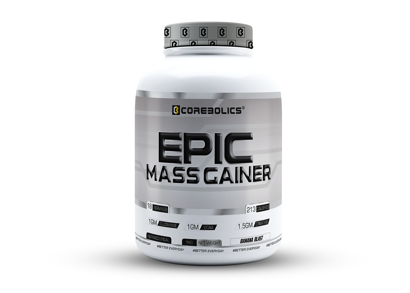 corebolics epic 1kg mass gainer banana blast