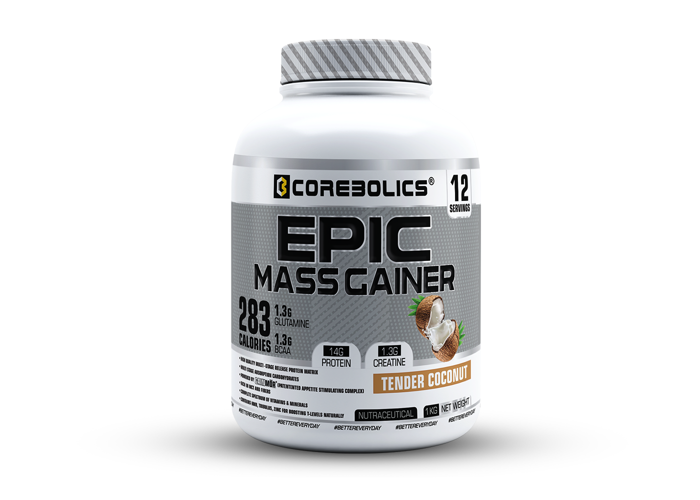 corebolics 1kg epic mass gainer