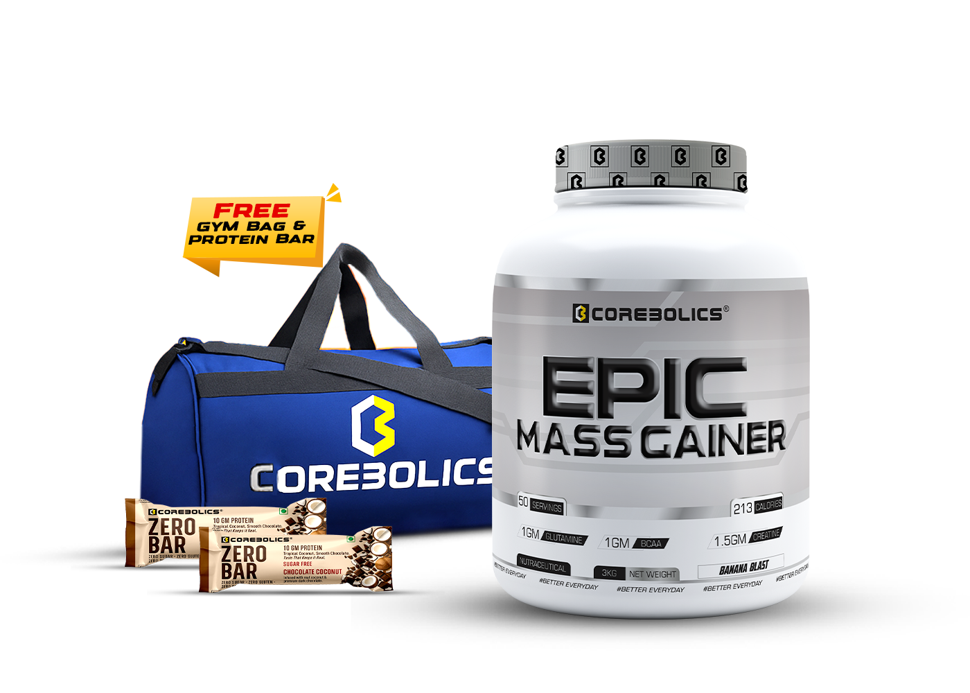 Epic mass gainer 3kg banana blast