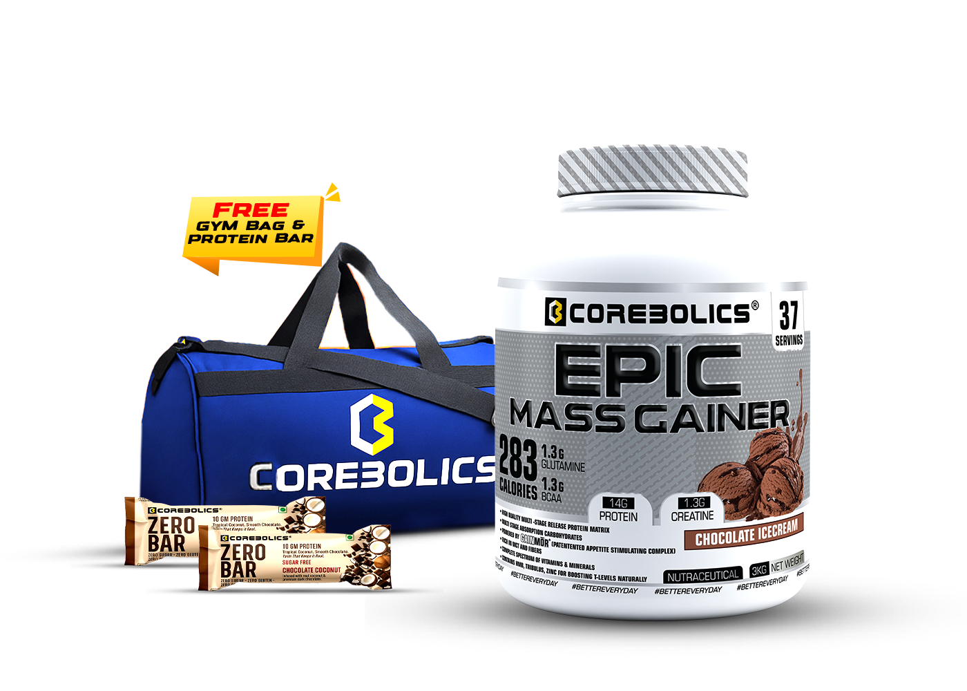 Corebolics epic 3kg chocolate icecream