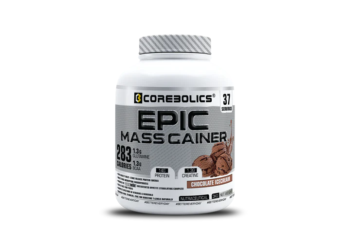 Corebolics Epic Mass Gainer(3 kg, 37 Servings)