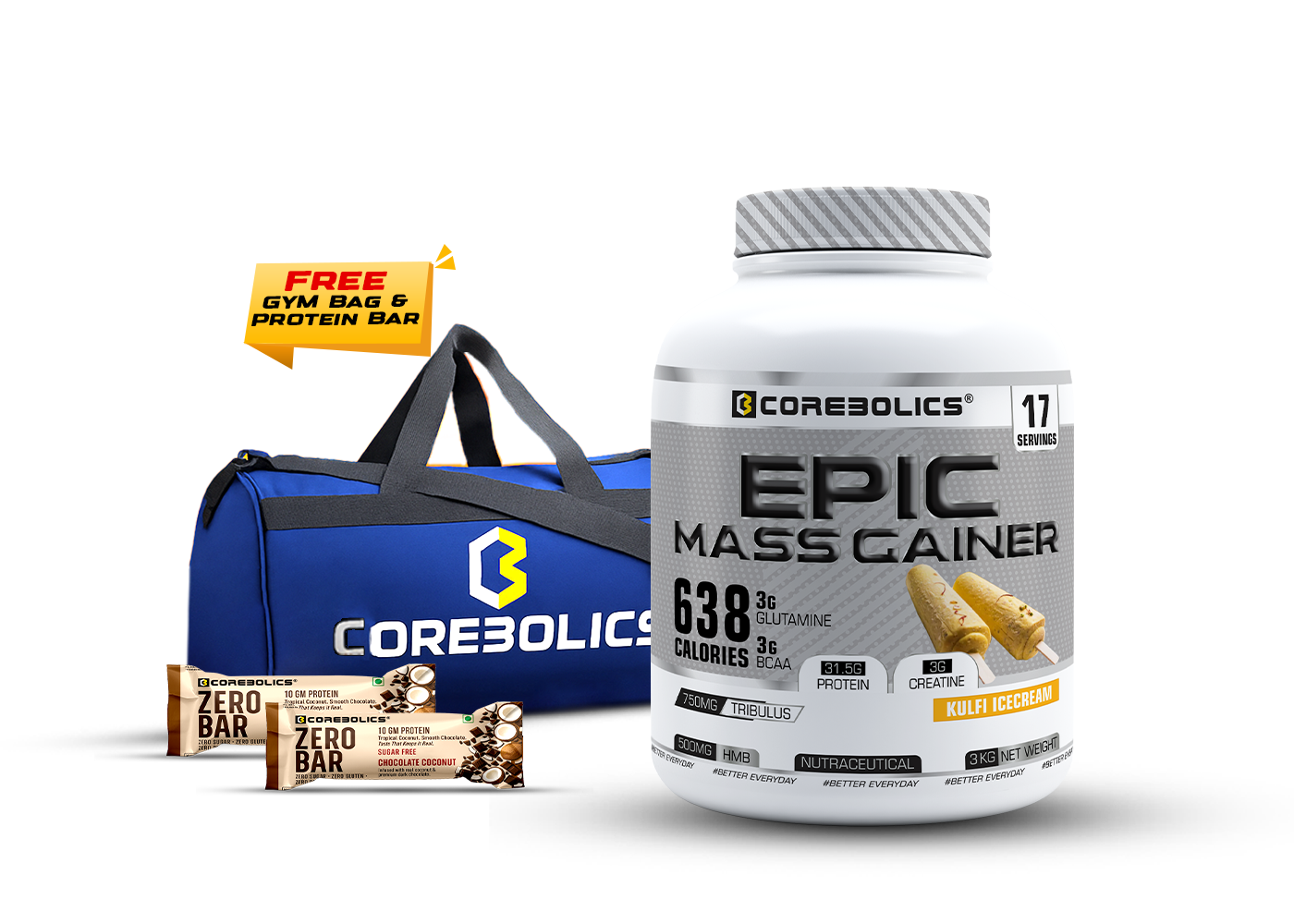 Epic mass gainer 3k kulfi milkshake