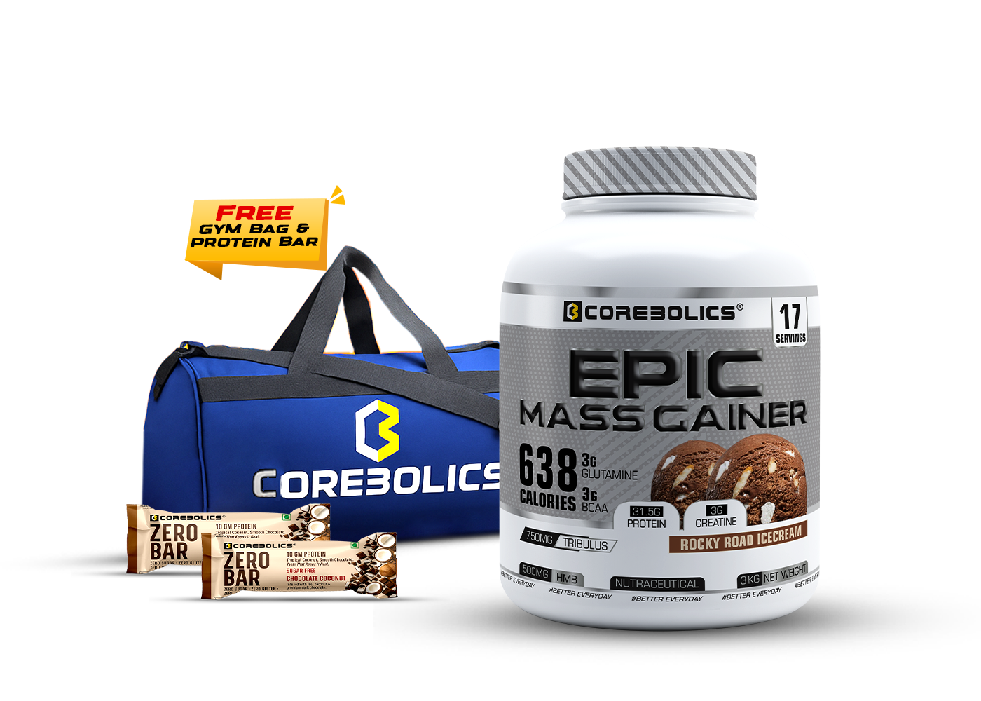 Epic mass gainer 3k rokcy road icecream