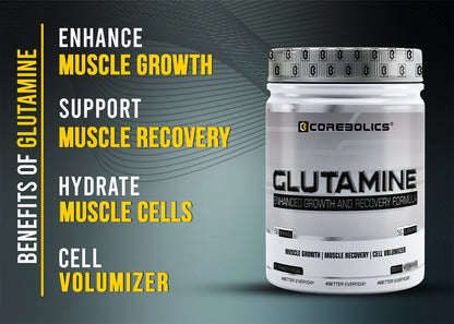 Glutamine 330g fitness supplement benefits