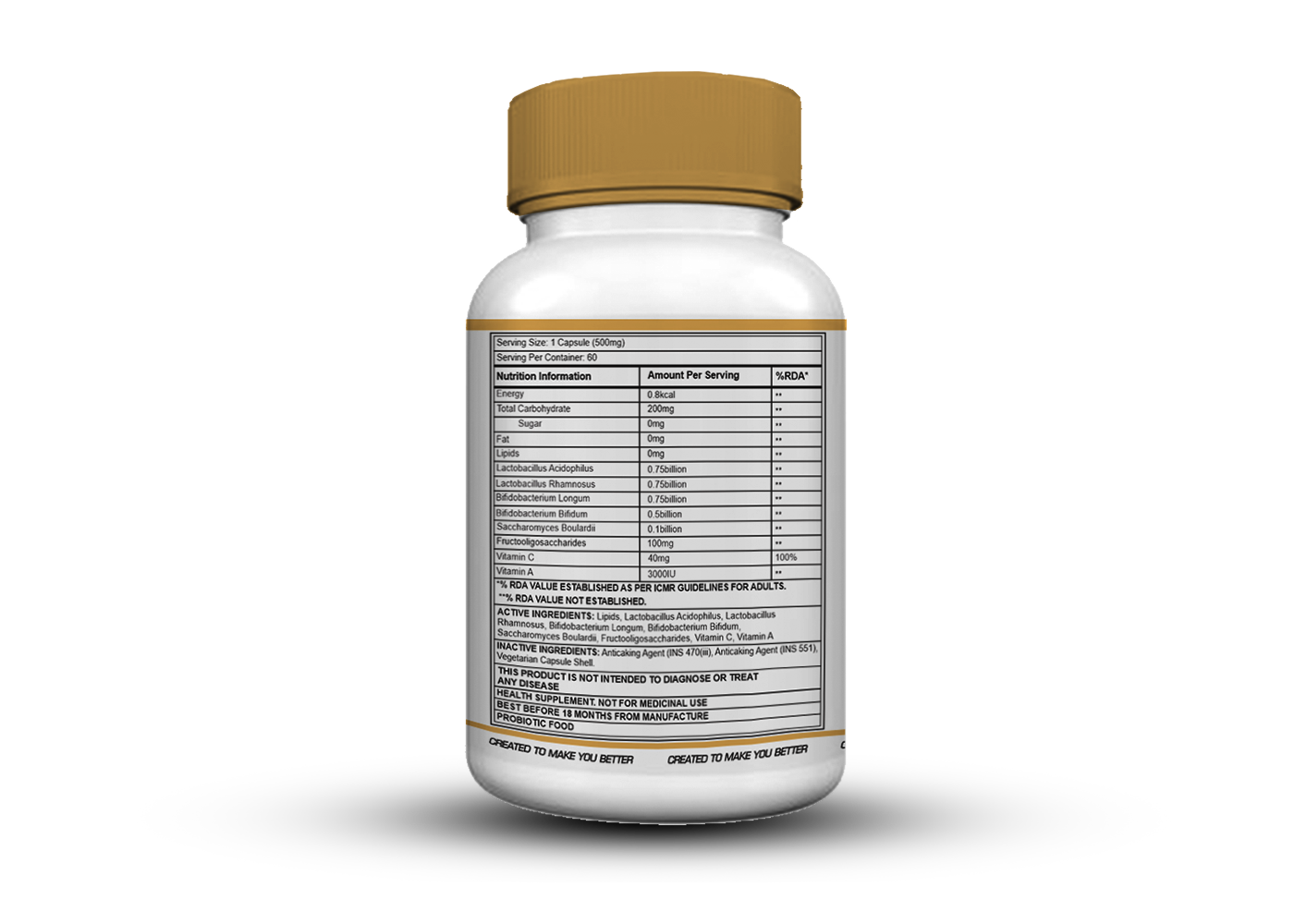 Corebolics Gut Pro –  Pre+Probiotics Formula